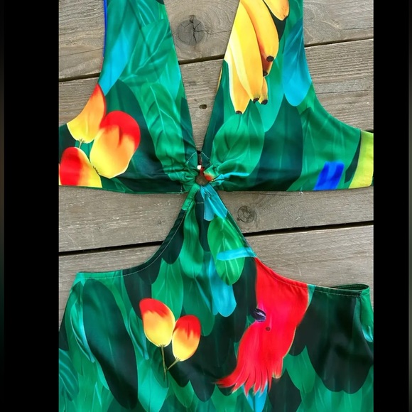 ‼️Final price list will remove down afternoon bikini Cover Up halter Dress - Picture 6 of 16